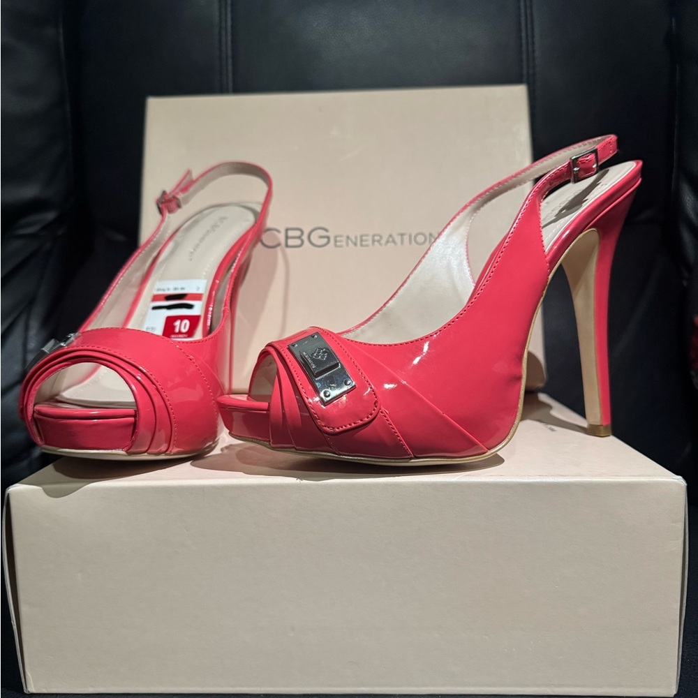 BCBGeneration Coral Stiletto Slingback Heels size 10
